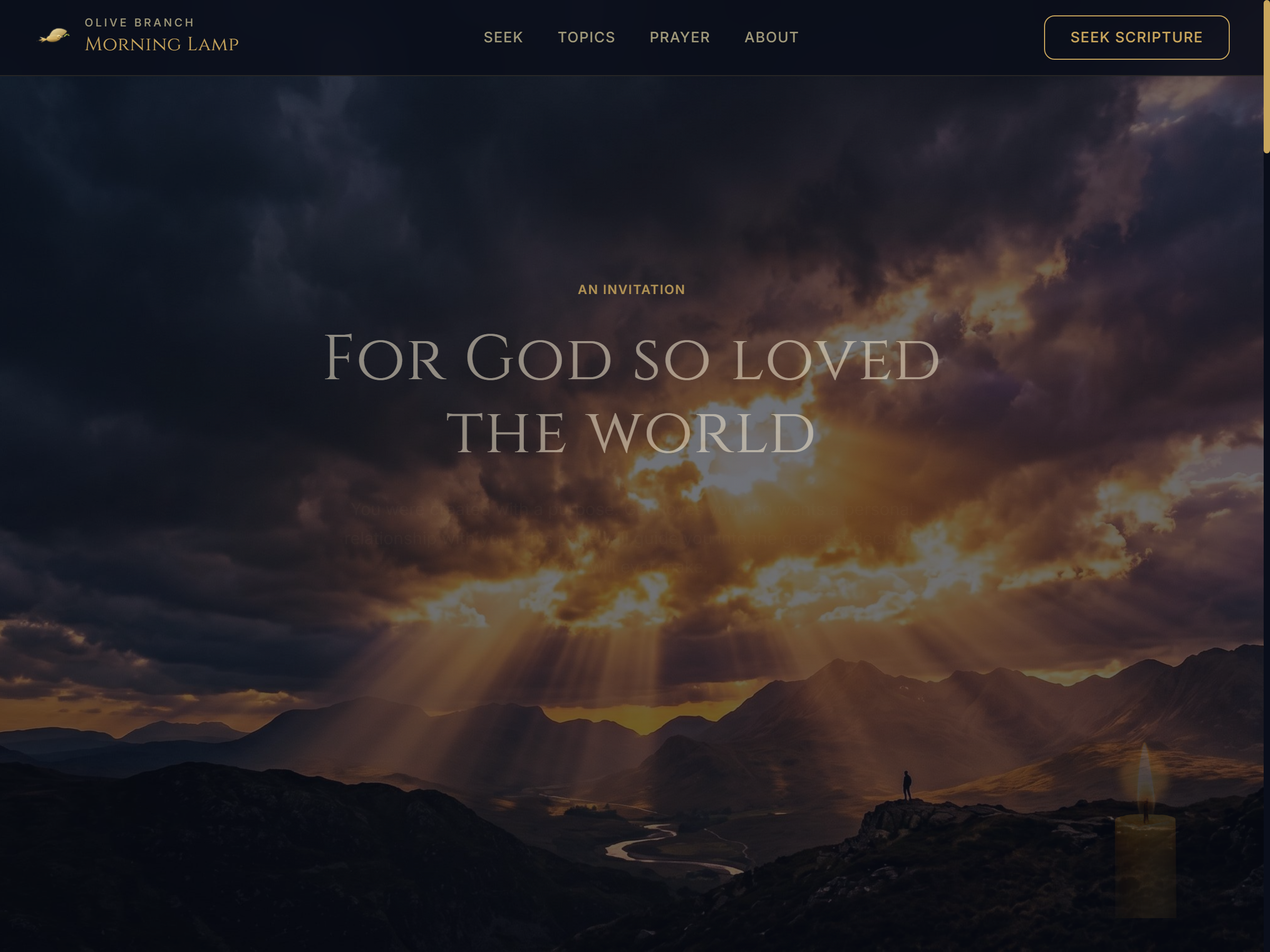 Free gospel & prayer devotional — Morning Lamp